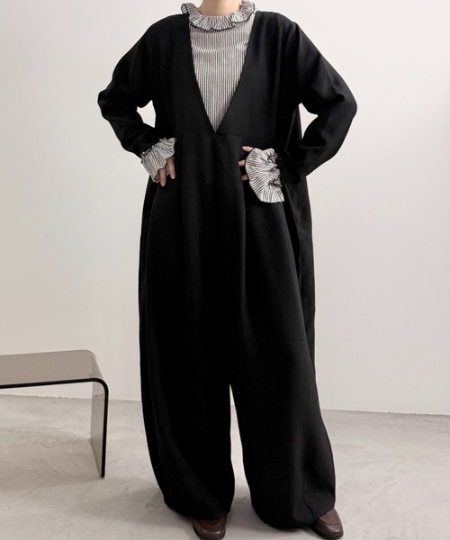 Libra Cue（リブラ キュー）の「クリンクルフリルブラウス（シャツ/ブラウス・レディース・ブラック/ホワイト/ピンク/その他/オレンジ/ブルー/グレー/ブラウン/ベージュ/モカ/ダークブラウン・FREE/2）」の20枚目の写真