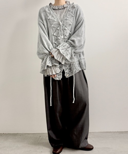 Libra Cue（リブラ キュー）の「クリンクルフリルブラウス（シャツ/ブラウス・レディース・ブラック/ホワイト/ピンク/その他/オレンジ/ブルー/グレー/ブラウン/ベージュ/モカ/ダークブラウン・FREE/2）」の19枚目の写真