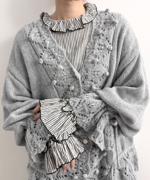 Libra Cue（リブラ キュー）の「クリンクルフリルブラウス（シャツ/ブラウス・レディース・ブラック/ホワイト/ピンク/その他/オレンジ/ブルー/グレー/ブラウン/ベージュ/モカ/ダークブラウン・FREE/2）」の18枚目の写真