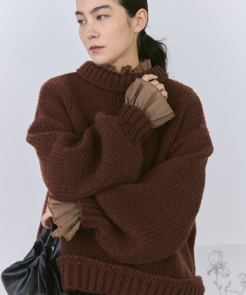 セール】クリンクルフリルブラウス（シャツ/ブラウス）｜Libra Cue