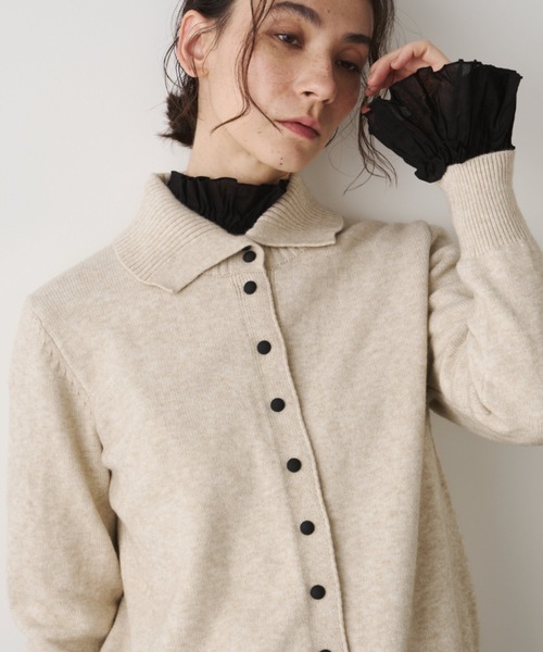 セール】クリンクルフリルブラウス（シャツ/ブラウス）｜Libra Cue