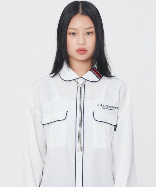 ROMANTIC CROWN（ロマンティッククラウン）の「【ROMANTIC CROWN】LAUREL CROWN BOLO TIE / ロマンティッククラウン ローレル クラウン ボロータイ（ネックレス・メンズ・ネイビー・FREE）」の5枚目の写真