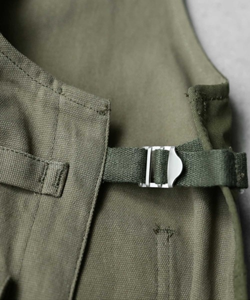 antiqua（アンティカ）の「３６０度お洒落なシルエット！拘りのミリタリーベスト（ベスト・メンズ・ブラック/カーキ・FREE）」の11枚目の写真