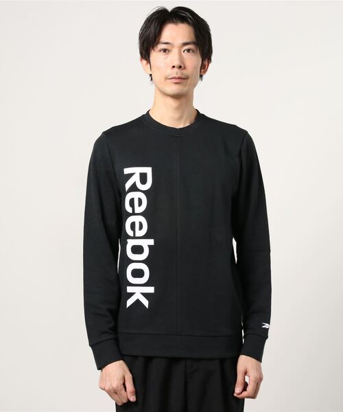 Reebok(リーボック)の「トレーニング エッセンシャルズ リニア ロゴ スウェットシャツ / Training Essentials Linear Logo Sweatshirt(スウェット・メンズ・ブラック/ブルー・SMALL/MEDIUM/XX-LARGE/X-LARGE/LARGE/XXX-LARGE)」の10枚目の写真