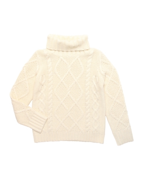 BEAMS LIGHTS Women's（ビームスライツ ウィメンズ）の「BEAMS LIGHTS / タートルケーブルプルオーバー（ニット/セーター・レディース・オフホワイト/ベージュ・FREE）」の19枚目の写真