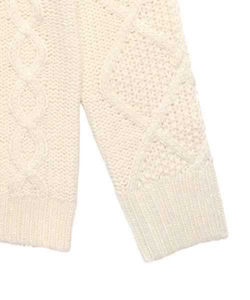 BEAMS LIGHTS Women's（ビームスライツ ウィメンズ）の「BEAMS LIGHTS / タートルケーブルプルオーバー（ニット/セーター・レディース・オフホワイト/ベージュ・FREE）」の22枚目の写真