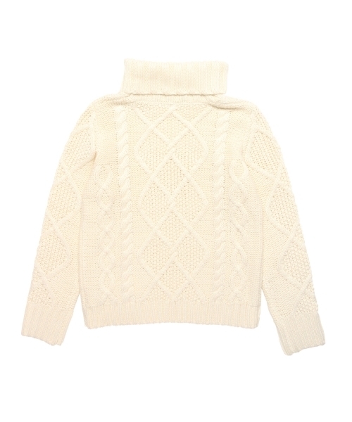 BEAMS LIGHTS Women's（ビームスライツ ウィメンズ）の「BEAMS LIGHTS / タートルケーブルプルオーバー（ニット/セーター・レディース・オフホワイト/ベージュ・FREE）」の14枚目の写真