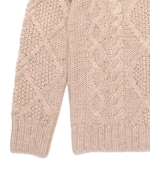 BEAMS LIGHTS Women's（ビームスライツ ウィメンズ）の「BEAMS LIGHTS / タートルケーブルプルオーバー（ニット/セーター・レディース・オフホワイト/ベージュ・FREE）」の16枚目の写真