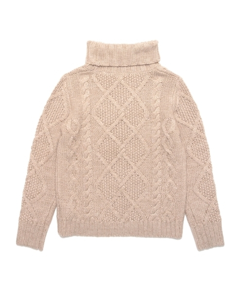 BEAMS LIGHTS Women's（ビームスライツ ウィメンズ）の「BEAMS LIGHTS / タートルケーブルプルオーバー（ニット/セーター・レディース・オフホワイト/ベージュ・FREE）」の18枚目の写真