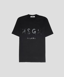Basic Color】MSGM ブラッシュロゴTシャツ（Tシャツ/カットソー