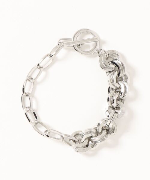 DouDou(ドゥドゥ)の「ダブルリング切替ブレス(ブレスレット・レディース・シルバー/ゴールド・FREE)」の3枚目の写真