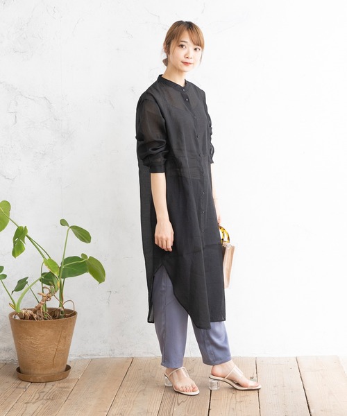 menue（メヌエ）の「ラウンドトゥ PVCクリアヒールサンダル（サンダル・レディース・ライトグリーン/アイボリー/ベージュ/パイソン・S/L/3L/LL/XS/M）」の12枚目の写真