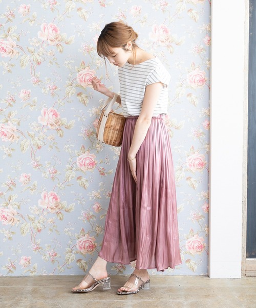 menue（メヌエ）の「ラウンドトゥ PVCクリアヒールサンダル（サンダル・レディース・ライトグリーン/アイボリー/ベージュ/パイソン・S/L/3L/LL/XS/M）」の13枚目の写真