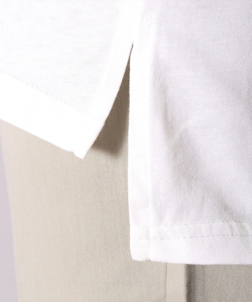 BAYBLO（ベイブロ）の「サイドスリット クルーネック Tシャツ(BT)（Tシャツ/カットソー・レディース・ブラック/ホワイト/カーキ・LARGE/MEDIUM）」の13枚目の写真