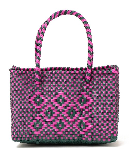 SHIPS(シップス)の「【SHIPS KIDS別注】Diminutivo:MINI BOLSA(SS)(かごバッグ・キッズ・ライトブルー/ブラック/パープル/レッド/グリーン/ピンク/イエロー/ピンクベージュ/ケリー・ONE SIZE)」の4枚目の写真