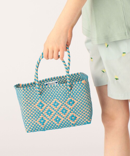 SHIPS(シップス)の「【SHIPS KIDS別注】Diminutivo:MINI BOLSA(SS)(かごバッグ・キッズ・ライトブルー/ブラック/パープル/レッド/グリーン/ピンク/イエロー/ピンクベージュ/ケリー・ONE SIZE)」の5枚目の写真