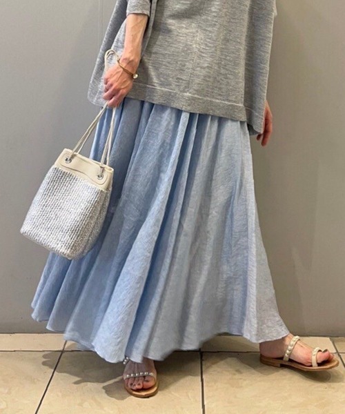 BEARDSLEY（ビアズリー）の「サーキュラースカート（スカート・レディース・グレー/スカイブルー/モスグリーン・0/1）」の18枚目の写真