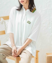Mysa&Liina | 配色ラインカラービッグポロシャツ(Tシャツ/カットソー)