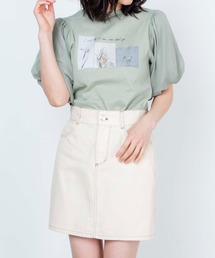 WEGO | WEGO /オーガンジースリーブフォトT(Tシャツ/カットソー)