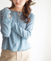 SLOBE IENA | シャーリングカーディガン【手洗い可能】◆(カーディガン/ボレロ)