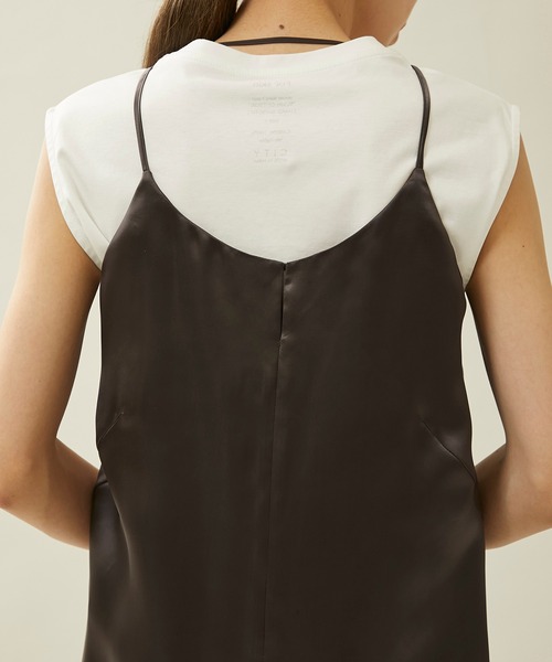 city（シティ）の「【CITY】キュプラサテンキャミソール（キャミソール・レディース・アイボリー/グレー・FREE）」の10枚目の写真