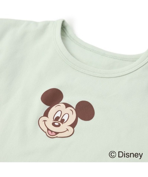 AJUGA.(アジュガ)の「KIDS Set up 巾着付 MIckey Mint×Navy【AJUGA.ディズニーコレクション】(Tシャツ/カットソー・キッズ・グリーン・90cm/110cm/100cm/120cm)」の10枚目の写真
