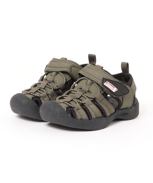 COLEMAN(コールマン)の「Coleman コールマン EAGLE キッズアウトドアサンダル(イーグル) 809142(サンダル・キッズ・カーキ/ブラック/ピンク/ネイビー・19.0cm/17.0cm/22.0cm/16.0cm/23.0cm/20.0cm/21.0cm/18.0cm)」の2枚目の写真