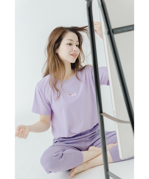 FILA(フィラ)の「【FILA/フィラ】レディース半袖プリントTシャツ(Tシャツ/カットソー・レディース・ホワイト/ブラック/パープル/ネイビー/オレンジ・MEDIUM/LARGE/X-LARGE)」の15枚目の写真