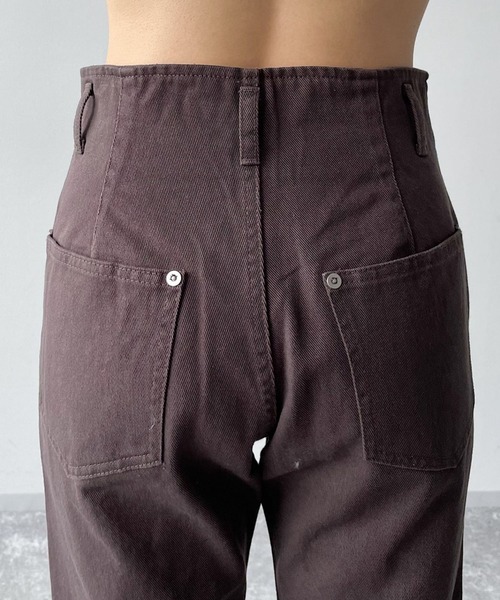 PAGEBOY（ページボーイ）の「フロントスリットチノデニム（デニムパンツ・レディース・チャコールグレー/ベージュ/ブラウン系その他・24inch/25inch/26inch/27inch）」の19枚目の写真