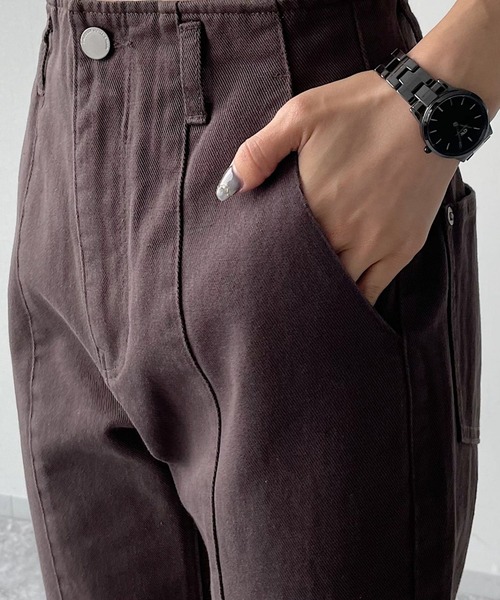 PAGEBOY（ページボーイ）の「フロントスリットチノデニム（デニムパンツ・レディース・チャコールグレー/ベージュ/ブラウン系その他・24inch/25inch/26inch/27inch）」の12枚目の写真