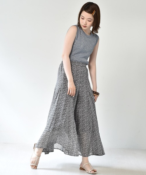 RETRO GIRL（レトロガール）の「ラメニットタンク（タンクトップ・レディース・ライトグレー/イエロー/ブルー/ライトブラウン・FREE）」の10枚目の写真