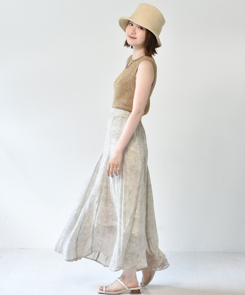 RETRO GIRL（レトロガール）の「ラメニットタンク（タンクトップ・レディース・ライトグレー/イエロー/ブルー/ライトブラウン・FREE）」の11枚目の写真