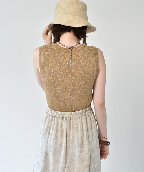 RETRO GIRL（レトロガール）の「ラメニットタンク（タンクトップ・レディース・ライトグレー/イエロー/ブルー/ライトブラウン・FREE）」の19枚目の写真