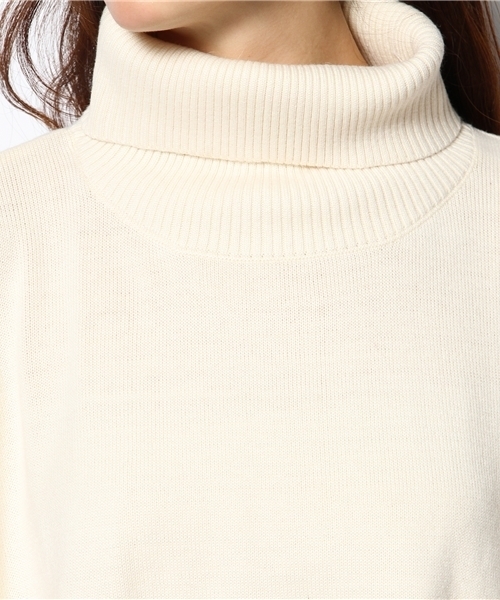 mystic（ミスティック）の「アンゴラ混たっぽりタート（ニット/セーター・レディース・ネイビー/オフホワイト/ブラック/キャメル・ﾌﾘ-）」の8枚目の写真