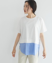 シャツテールコンビカットプルオーバー *