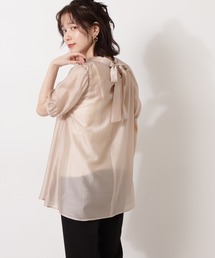 N.（N. Natural Beauty Basic） | ◆バックリボンチュニックブラウス(シャツ/ブラウス)