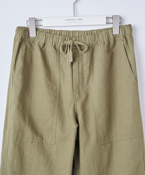 CIAOPANIC TYPY（チャオパニックティピー）の「リネンレーヨンストレッチベーカーパンツ（その他パンツ・メンズ・ブラック/ベージュ/オリーブ/ピンク・SMALL/MEDIUM/LARGE）」の9枚目の写真