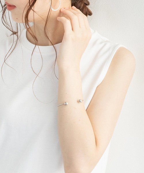 Rocky Monroe（ロッキーモンロー）の「シルバー925・ゴールドバングル ブレスレット（ブレスレット・メンズ・L/M/N/O/P/Q/R/S/T/U/V/W/A/B/C/シルバー/J/K/D/H/F/ゴールド/E/G/I・FREE）」の14枚目の写真