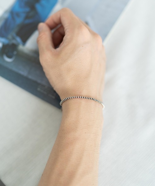 Rocky Monroe（ロッキーモンロー）の「シルバー925・ゴールドバングル ブレスレット（ブレスレット・メンズ・L/M/N/O/P/Q/R/S/T/U/V/W/A/B/C/シルバー/J/K/D/H/F/ゴールド/E/G/I・FREE）」の17枚目の写真