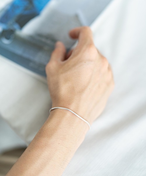 Rocky Monroe（ロッキーモンロー）の「シルバー925・ゴールドバングル ブレスレット（ブレスレット・メンズ・L/M/N/O/P/Q/R/S/T/U/V/W/A/B/C/シルバー/J/K/D/H/F/ゴールド/E/G/I・FREE）」の18枚目の写真