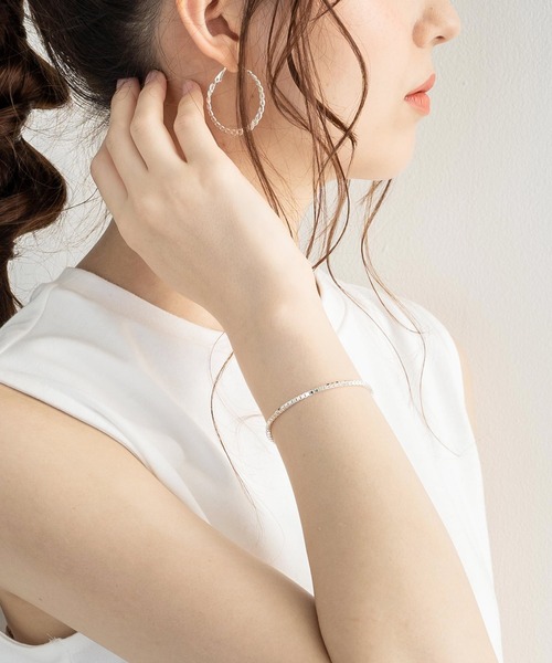 Rocky Monroe（ロッキーモンロー）の「シルバー925・ゴールドバングル ブレスレット（ブレスレット・メンズ・L/M/N/O/P/Q/R/S/T/U/V/W/A/B/C/シルバー/J/K/D/H/F/ゴールド/E/G/I・FREE）」の19枚目の写真