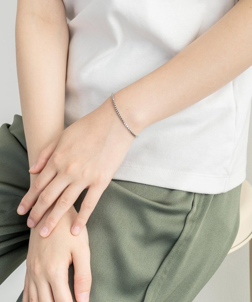 Rocky Monroe（ロッキーモンロー）の「シルバー925・ゴールドバングル ブレスレット（ブレスレット・メンズ・L/M/N/O/P/Q/R/S/T/U/V/W/A/B/C/シルバー/J/K/D/H/F/ゴールド/E/G/I・FREE）」の20枚目の写真