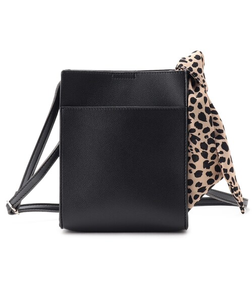 DRESKIP（ドレスキップ）の「◆スカーフ付きミニショルダー（ショルダーバッグ・レディース・アイボリー/シルバー/グレー/ブラック・00）」の2枚目の写真