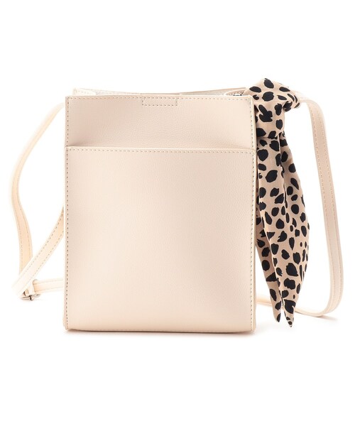 DRESKIP（ドレスキップ）の「◆スカーフ付きミニショルダー（ショルダーバッグ・レディース・アイボリー/シルバー/グレー/ブラック・00）」の6枚目の写真