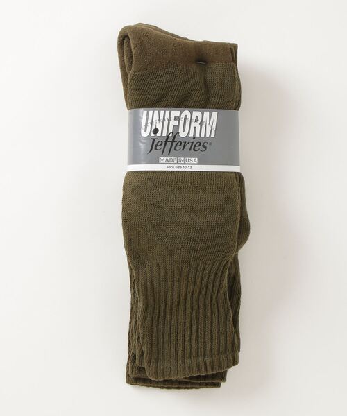 MILITARY（ミリタリー）の「BOOT SOCKS 3P /ブーツソックス 3P（ソックス/靴下・メンズ・ブラック/カーキブラウン/オリーブ・SMALL/MEDIUM）」の3枚目の写真