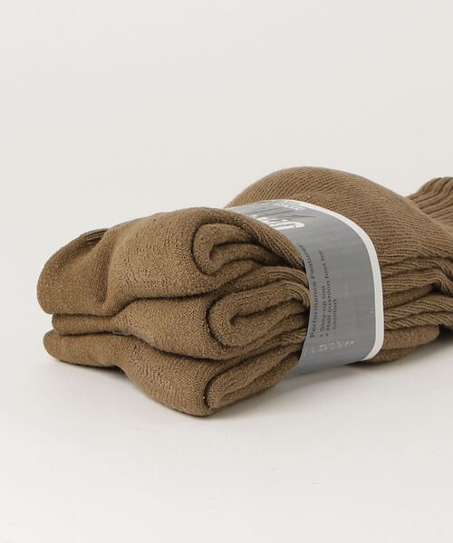 MILITARY（ミリタリー）の「BOOT SOCKS 3P /ブーツソックス 3P（ソックス/靴下・メンズ・ブラック/カーキブラウン/オリーブ・SMALL/MEDIUM）」の4枚目の写真