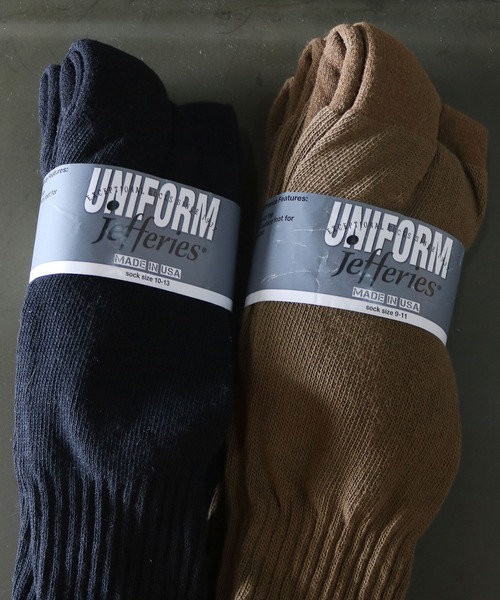 MILITARY（ミリタリー）の「BOOT SOCKS 3P /ブーツソックス 3P（ソックス/靴下・メンズ・ブラック/カーキブラウン/オリーブ・SMALL/MEDIUM）」の5枚目の写真