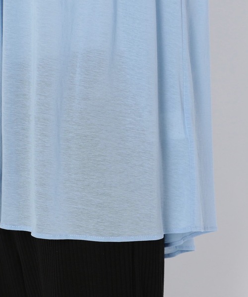 Morris & Sons（モリスアンドサンズ）の「◇【MORRIS & SONS】ギャザースリーブレスシャツ WOMEN（シャツ/ブラウス・レディース・オリーブ/ブラック/ライトブルー・0）」の12枚目の写真