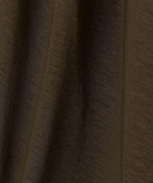 Morris & Sons（モリスアンドサンズ）の「◇【MORRIS & SONS】ギャザースリーブレスシャツ WOMEN（シャツ/ブラウス・レディース・オリーブ/ブラック/ライトブルー・0）」の7枚目の写真