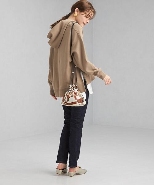 green label relaxing（グリーンレーベルリラクシング）の「ハーフジップ フード プルオーバー カットソー（Tシャツ/カットソー・レディース・ダークグレー/モカ/ナチュラル・FREE）」の17枚目の写真